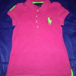 Ralph Lauren Polo Pink Little Girls Size 6